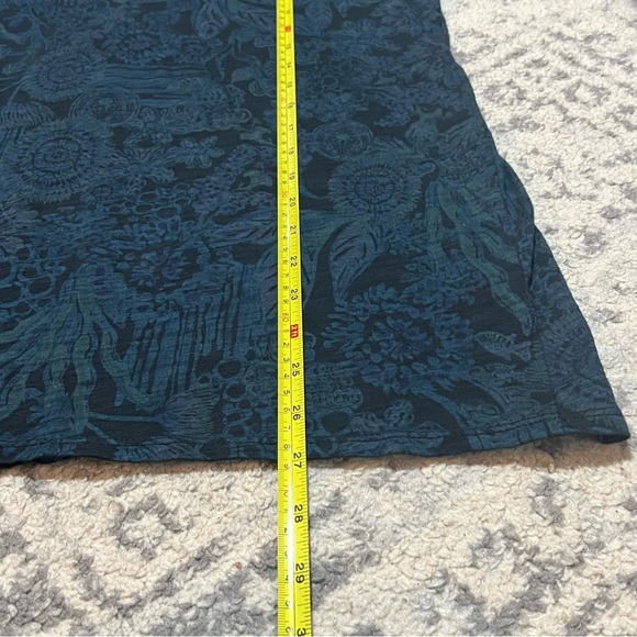 Fresh Produce Dark Teal Floral Women's Top - Picture 9 of 9